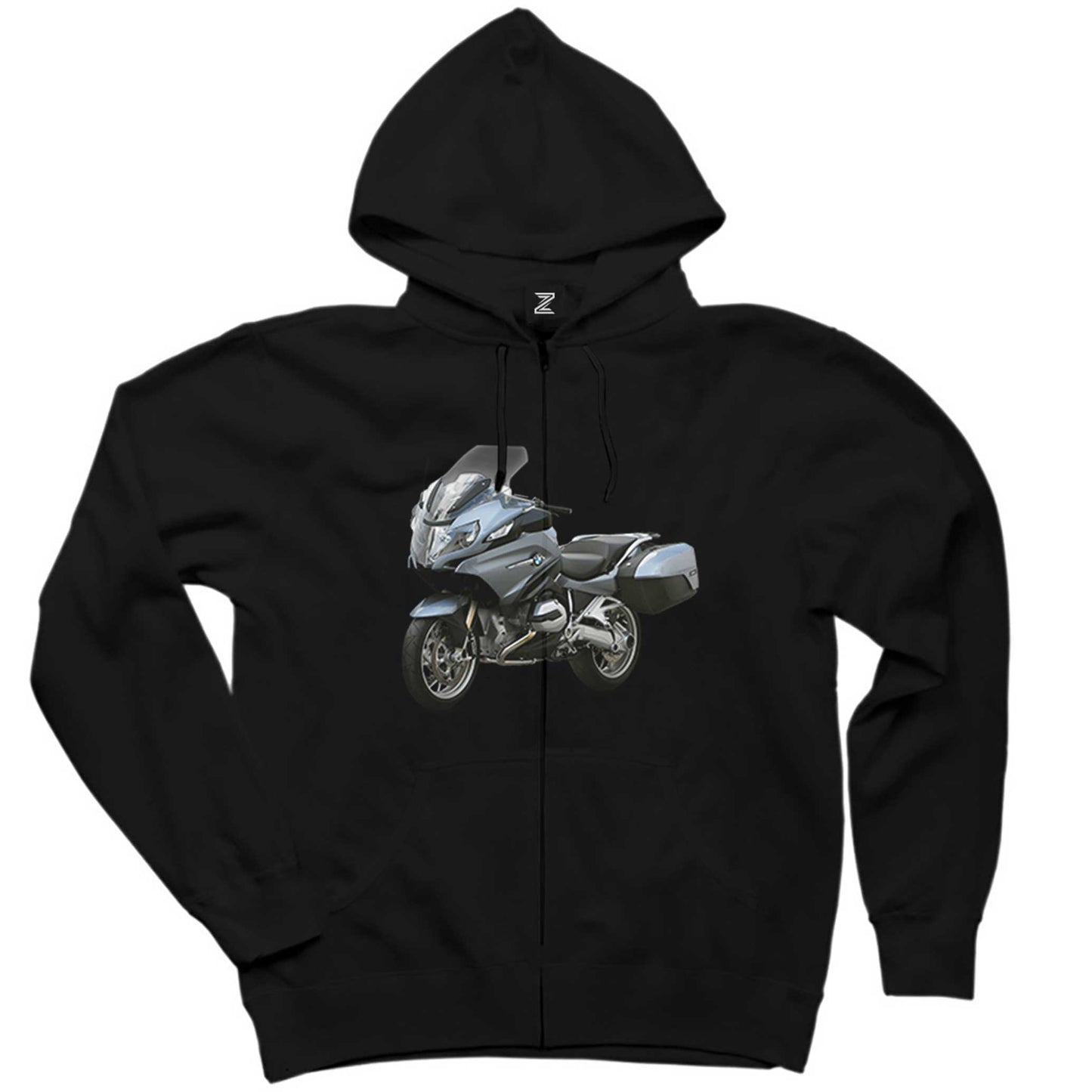 BMW R1200RT Siyah Fermuarlı Kapşonlu Sweatshirt