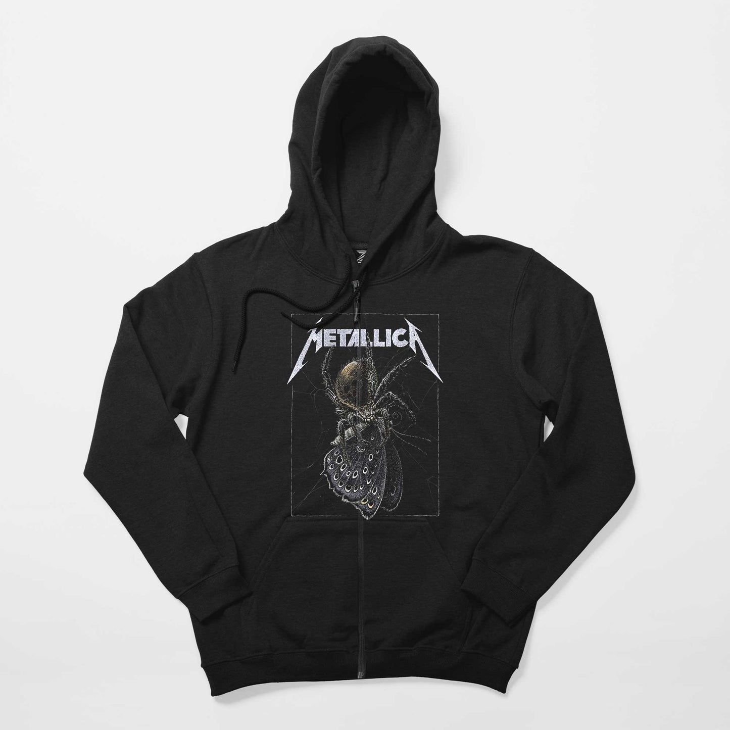 Metallica Lisbon Siyah Fermuarlı Kapşonlu Sweatshirt