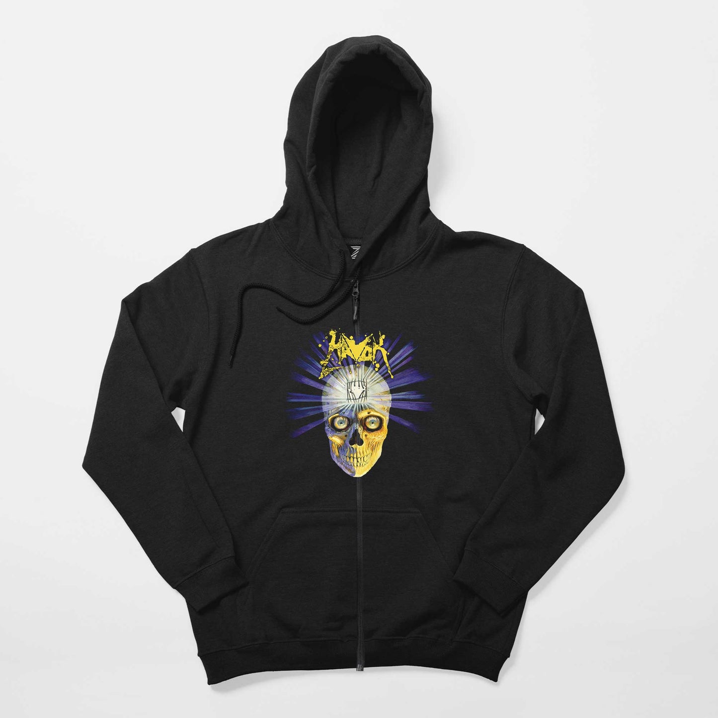 Havok Conformicide Siyah Fermuarlı Kapşonlu Sweatshirt