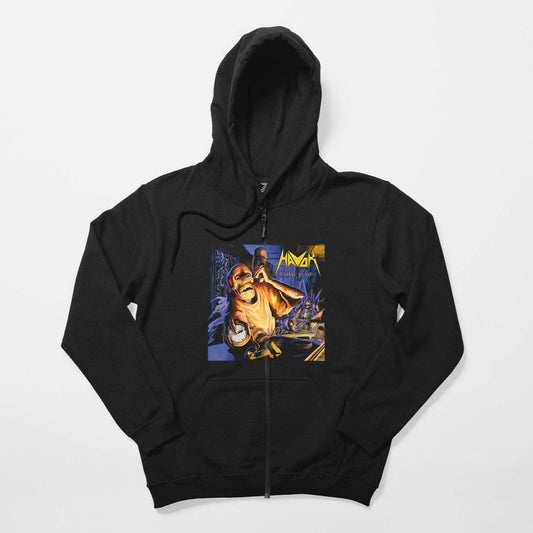 Havok Time Is Up Siyah Fermuarlı Kapşonlu Sweatshirt