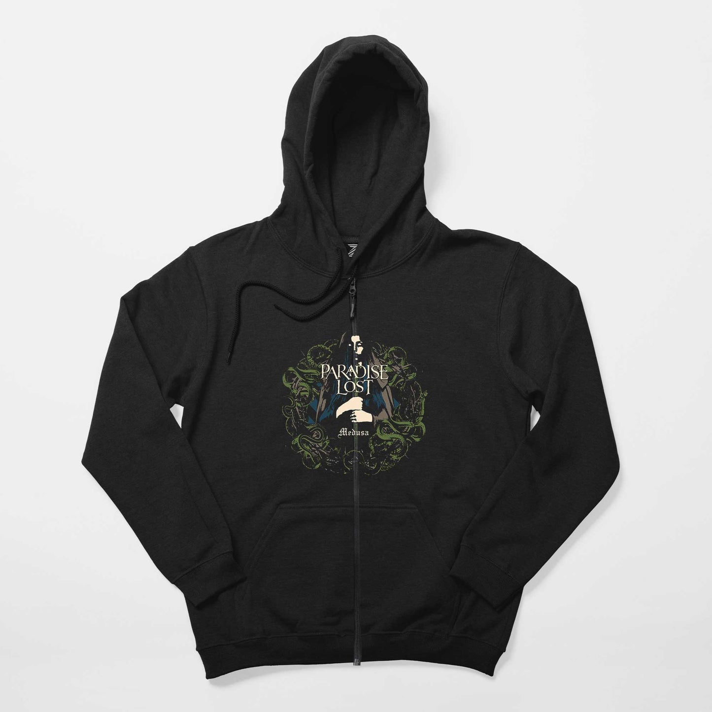Paradise Lost Medusa Siyah Fermuarlı Kapşonlu Sweatshirt
