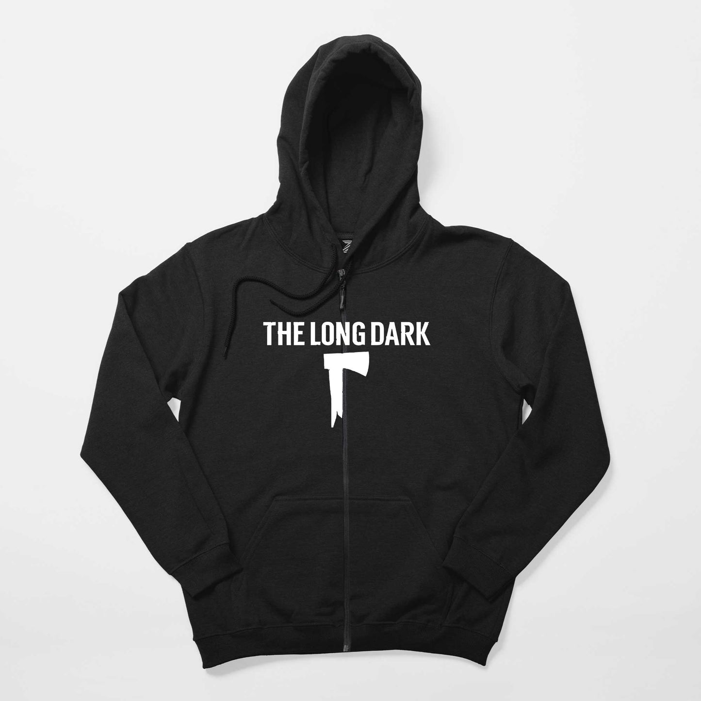 The Long Dark Logo Siyah Fermuarlı Kapşonlu Sweatshirt