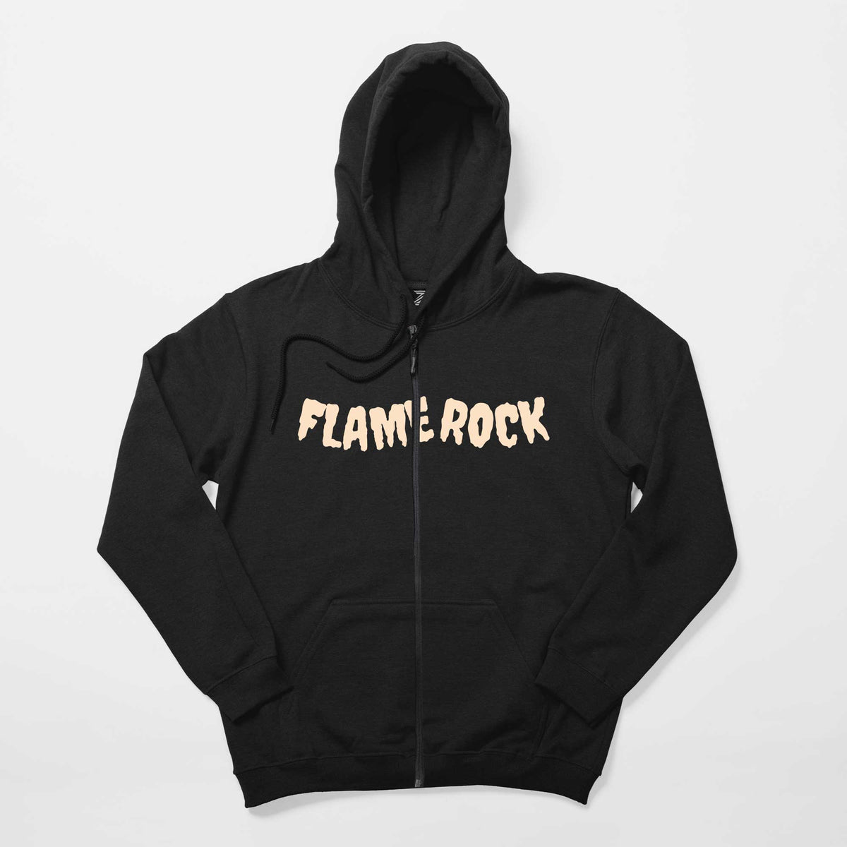 Dark Rock Musıc Siyah Fermuarlı Kapşonlu Sweatshirt