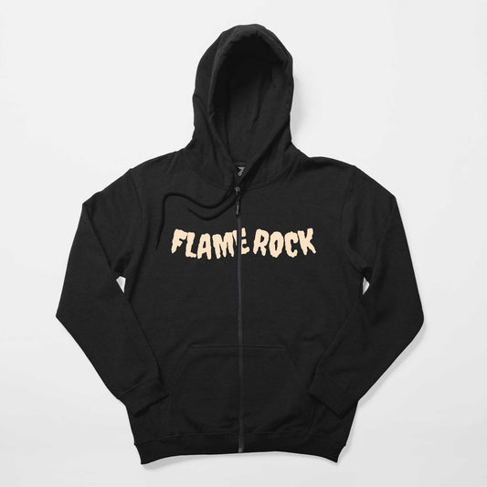Dark Rock Musıc Siyah Fermuarlı Kapşonlu Sweatshirt