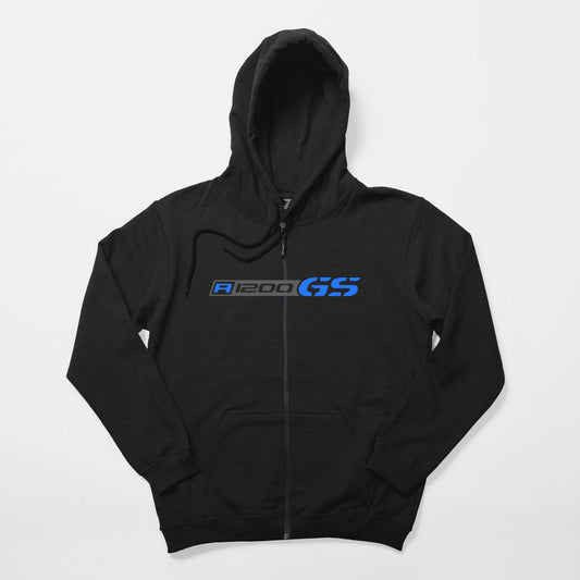 Bmw R1200GS Logo Siyah Fermuarlı Kapşonlu Sweatshirt