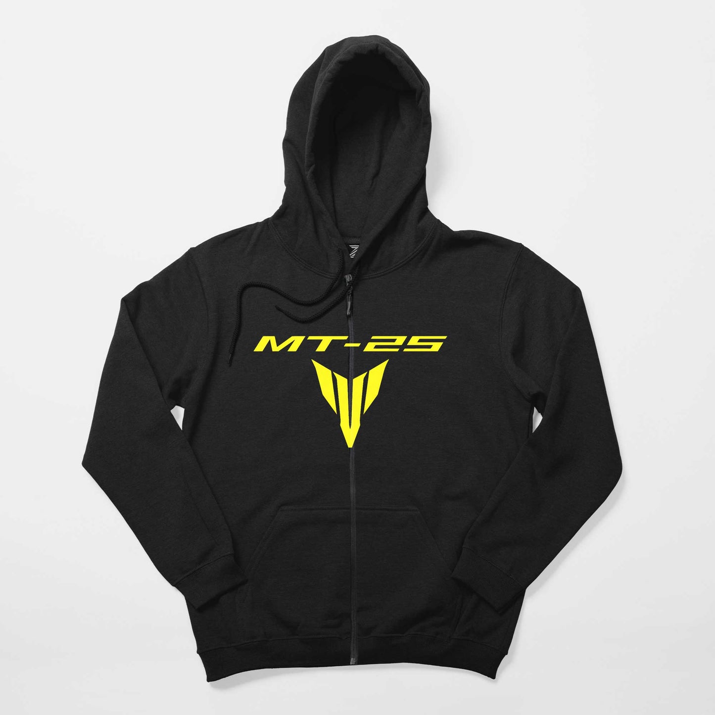 Yamaha MT 25 Logo Siyah Fermuarlı Kapşonlu Sweatshirt