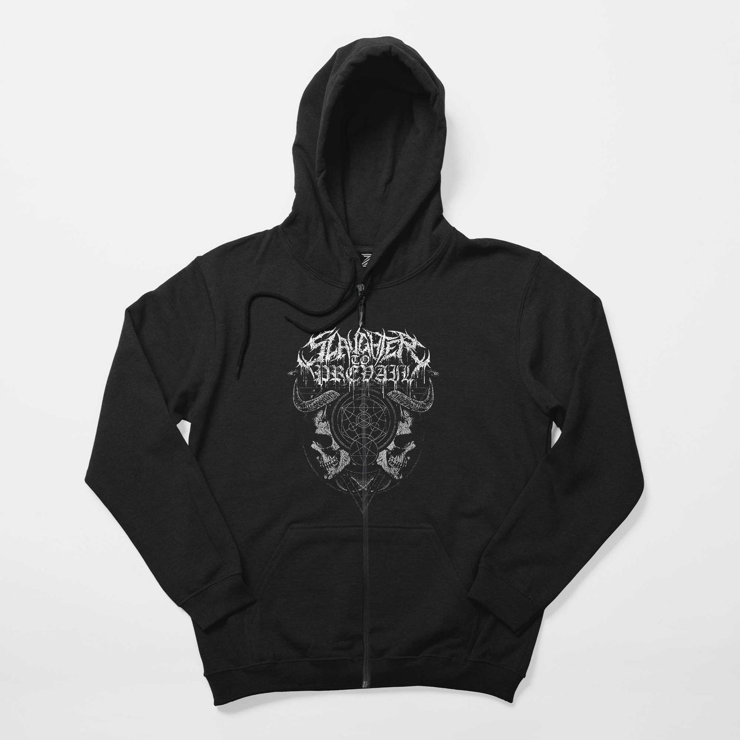 Slaughter To Prevail Sigil of the Abyss Siyah Fermuarlı Kapşonlu Sweatshirt