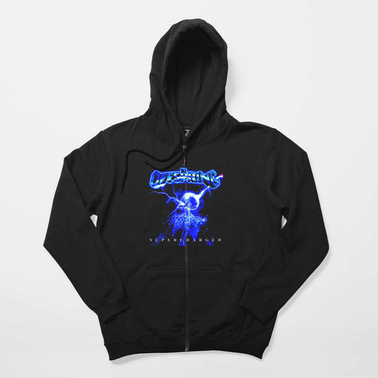 The Offspring Supercharged Siyah Fermuarlı Kapşonlu Sweatshirt