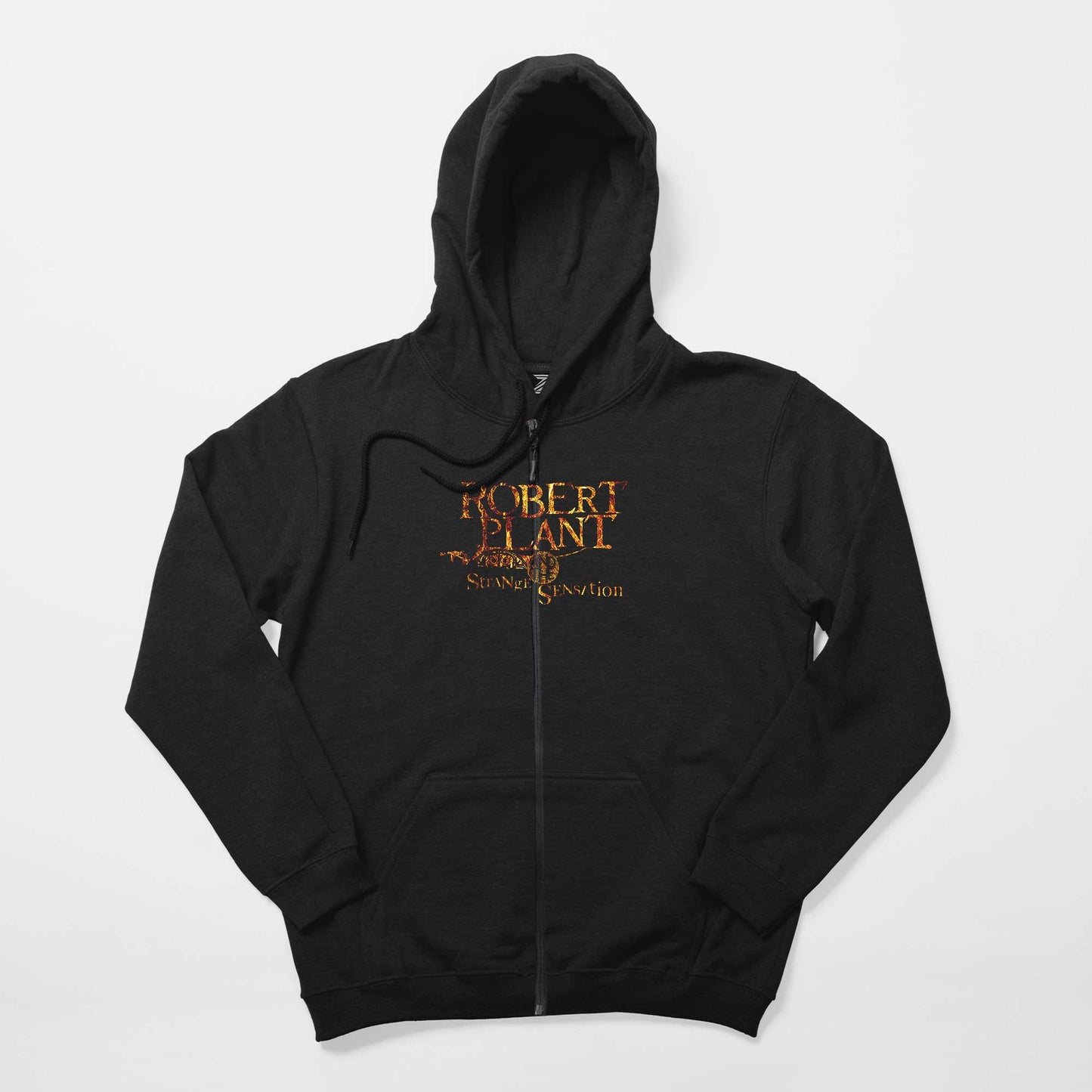 Robert Plant And The Strange Sensation Siyah Fermuarlı Kapşonlu Sweatshirt