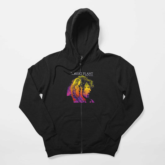 Robert Plant Manic Nirvana Siyah Fermuarlı Kapşonlu Sweatshirt