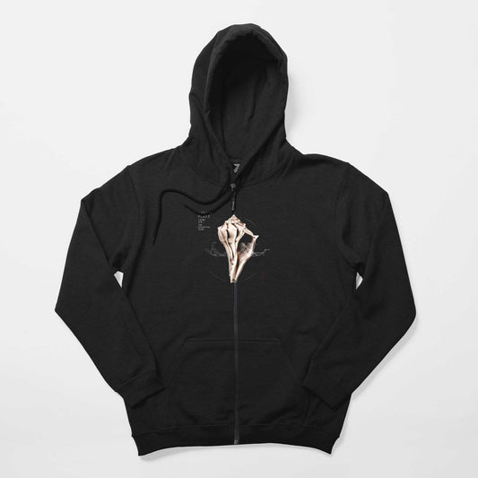 Robert Plant Lullaby And Ceaseless Siyah Fermuarlı Kapşonlu Sweatshirt