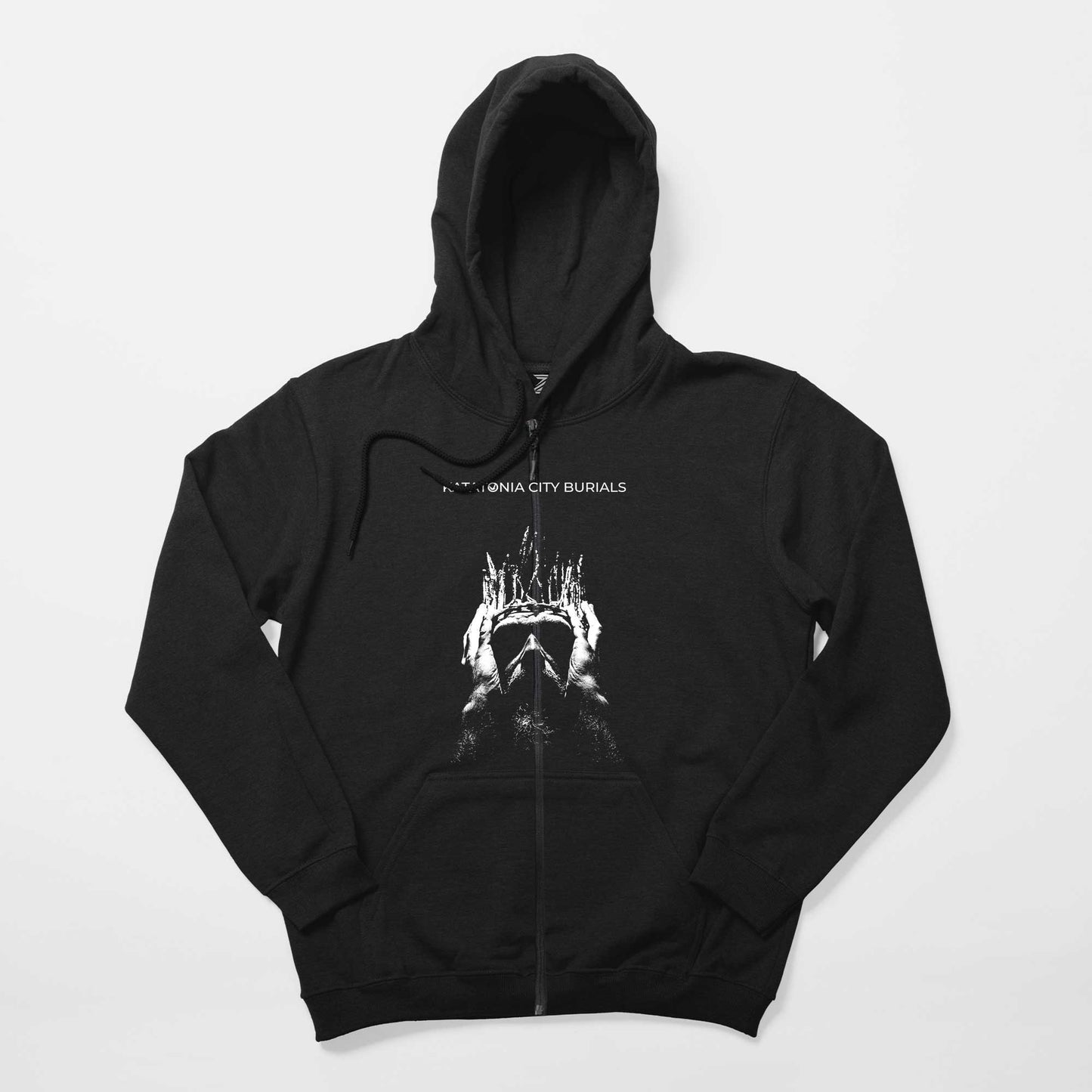 Katatonia City Burials Siyah Fermuarlı Kapşonlu Sweatshirt