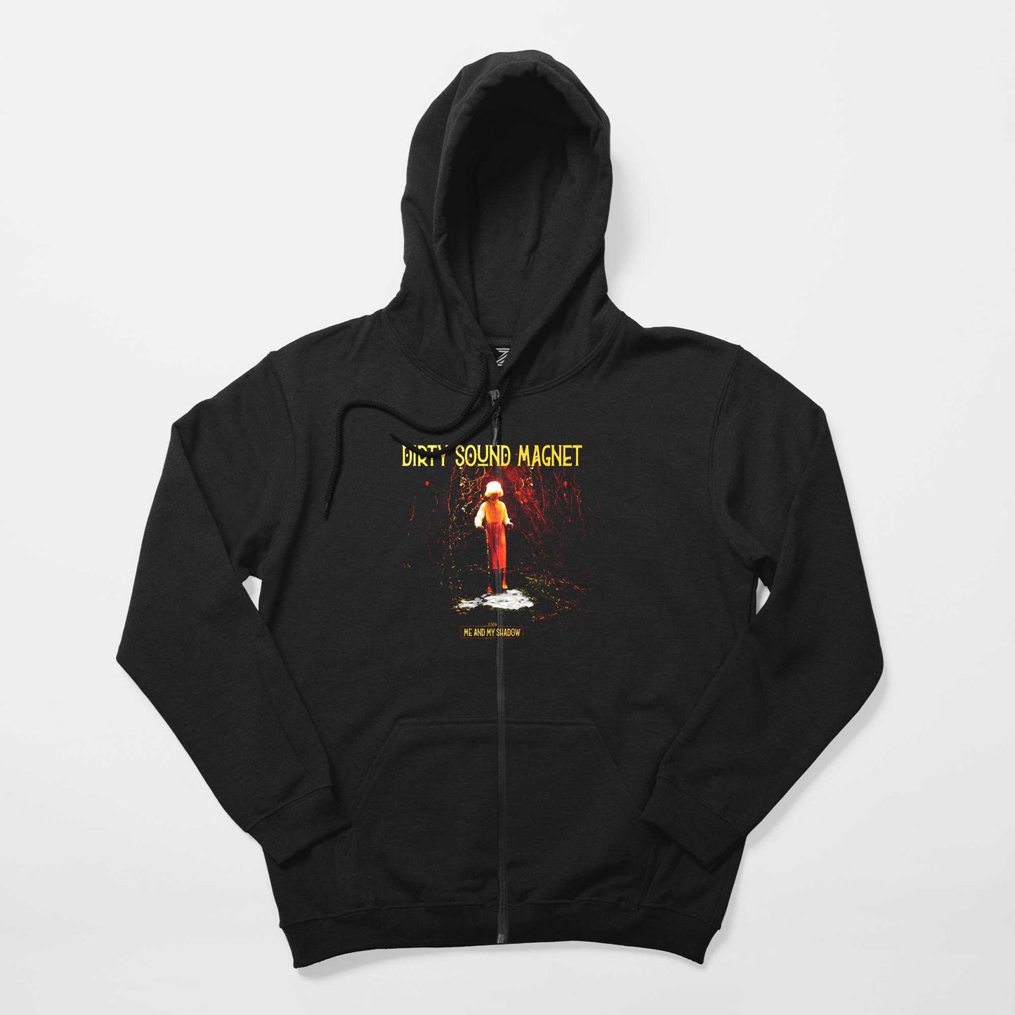 Dirty Sound Magnet Me And My Shadow Siyah Fermuarlı Kapşonlu Sweatshirt