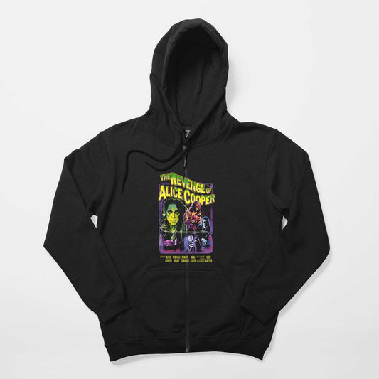 Alice Cooper The Revenge of Siyah Fermuarlı Kapşonlu Sweatshirt
