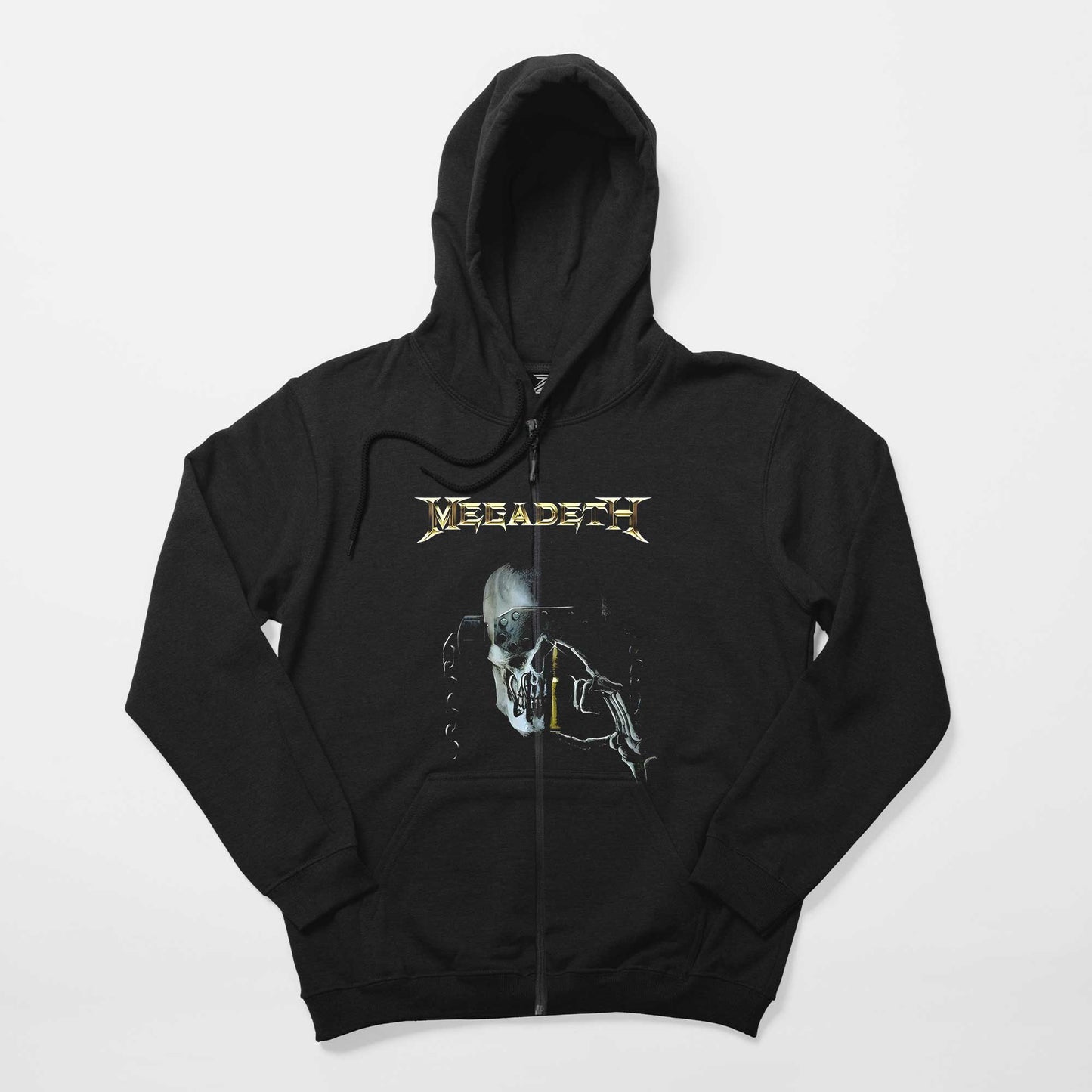 Megadeth Warchest Siyah Fermuarlı Kapşonlu Sweatshirt