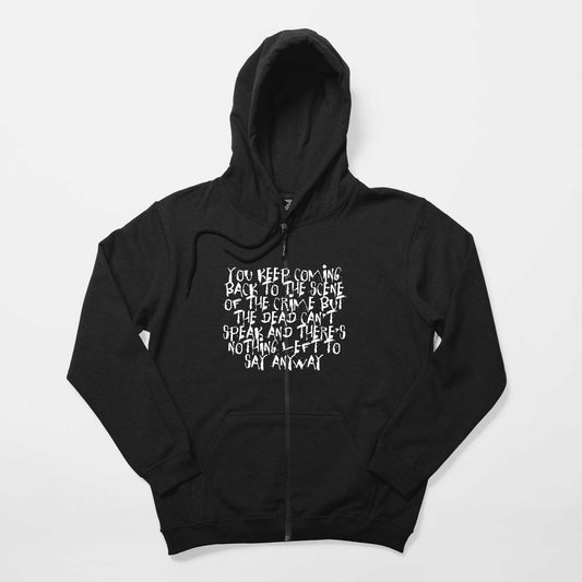 Three Days Grace One-X Tex Siyah Fermuarlı Kapşonlu Sweatshirt