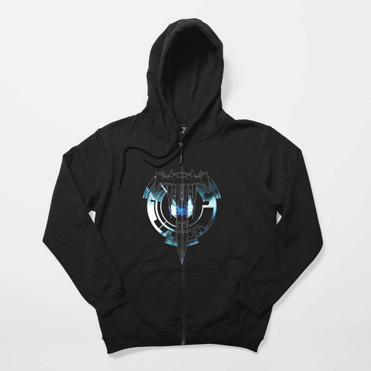 Trivium Soroso Siyah Fermuarlı Kapşonlu Sweatshirt