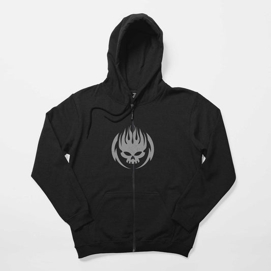 The Offspring Grup Logo Siyah Fermuarlı Kapşonlu Sweatshirt