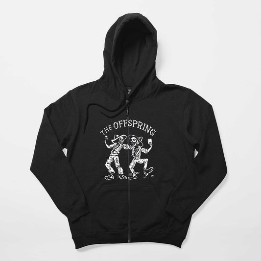 The Offspring Buddies Siyah Fermuarlı Kapşonlu Sweatshirt