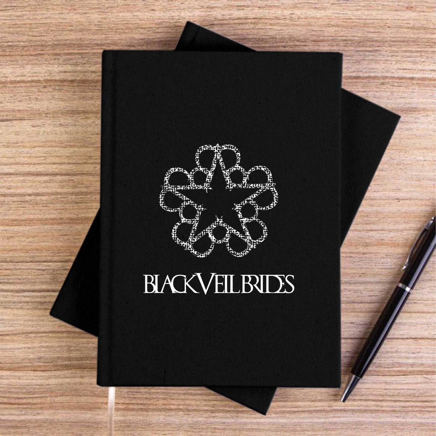 Black Veilbriders Siyah Çizgisiz Kanvas Defter