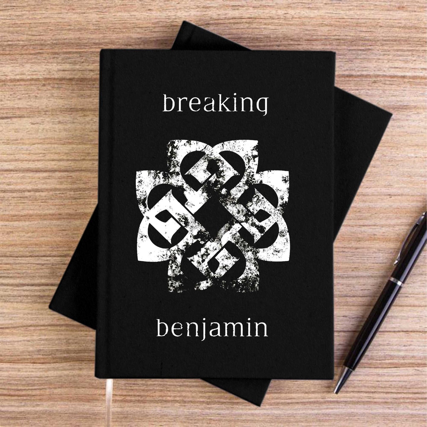 Breking Benjamin Classic Siyah Çizgisiz Kanvas Defter