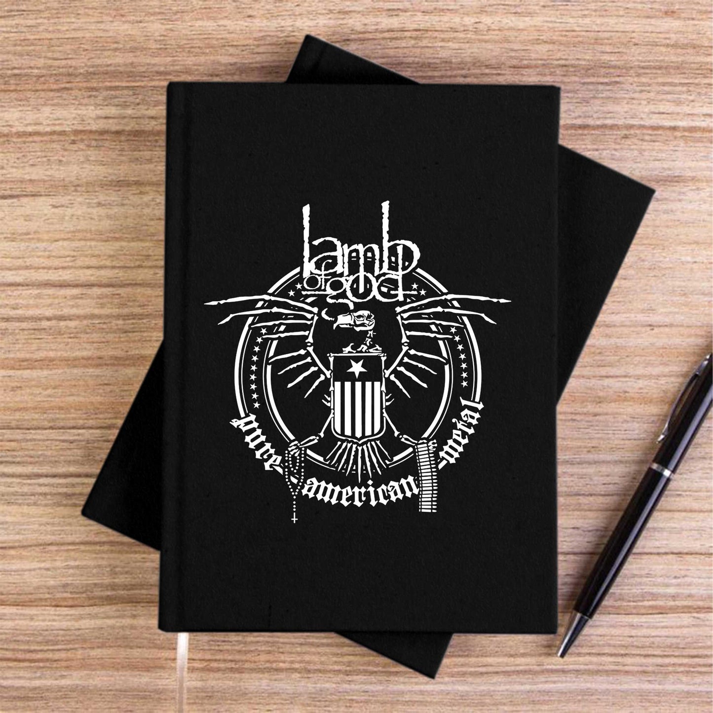 Lamb Of God American Siyah Çizgisiz Kanvas Defter