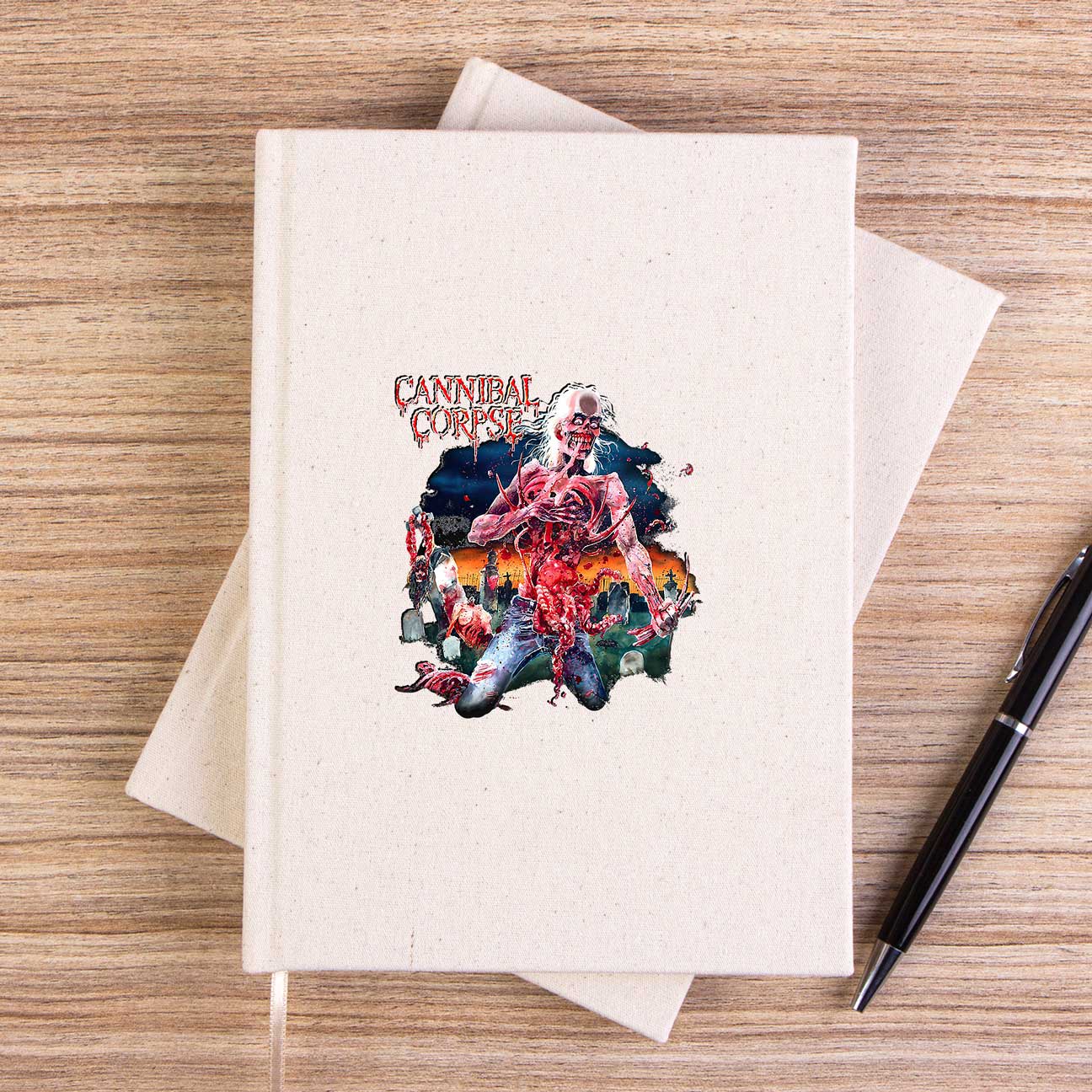 Cannibal Corpse Skull Çizgisiz Kanvas Defter