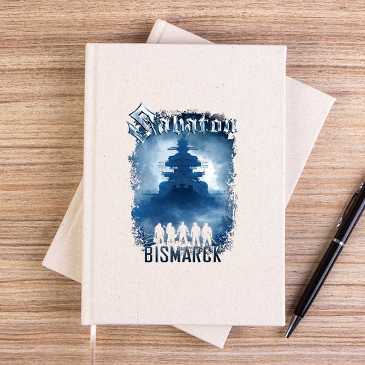 Sabaton Bismarck Çizgisiz Kanvas Defter