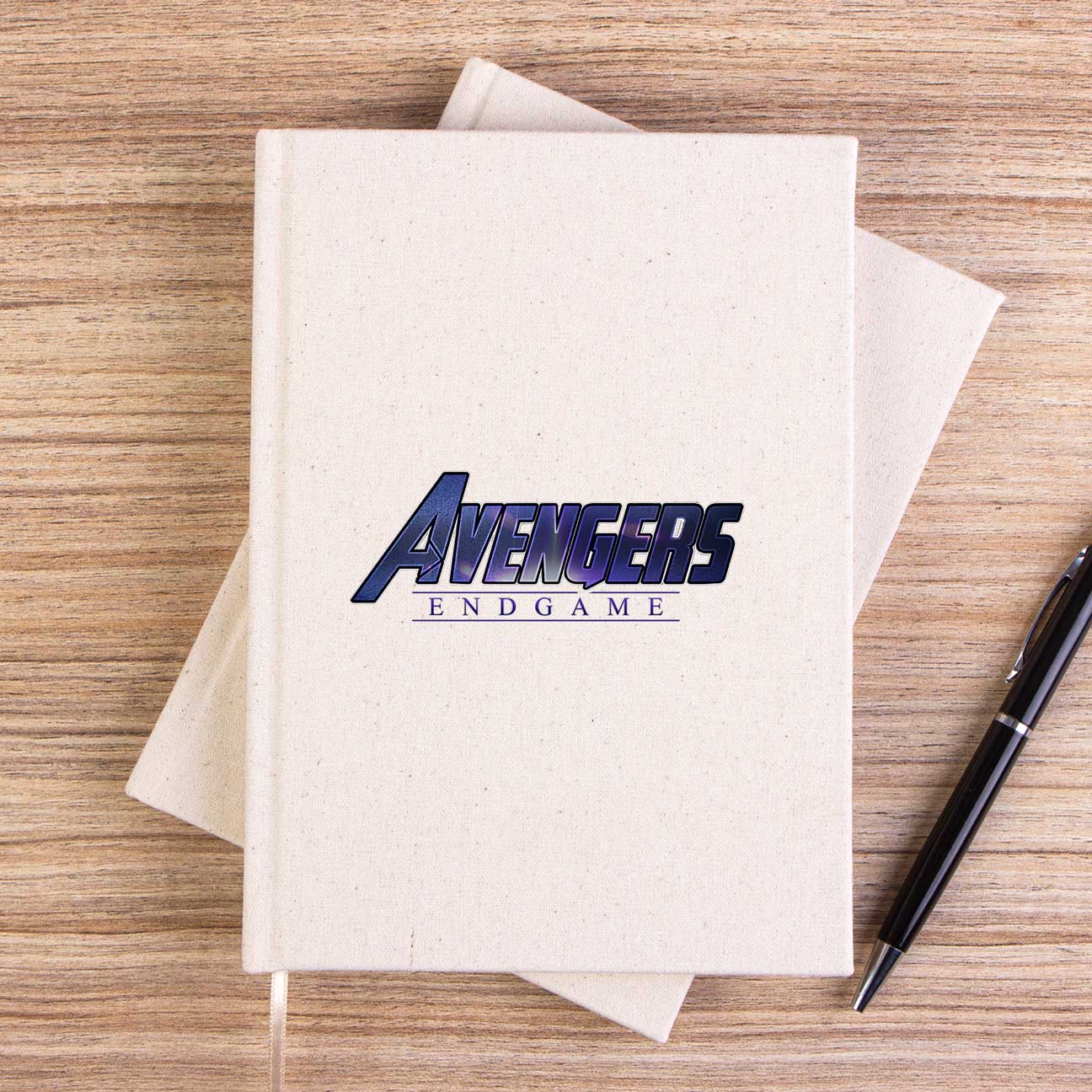 Avengers End Game Logo 3 Çizgisiz Kanvas Defter