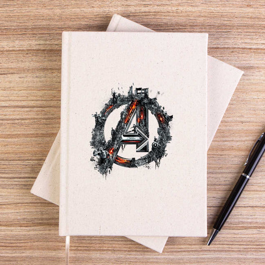 Avengers Logo 2 Çizgisiz Kanvas Defter