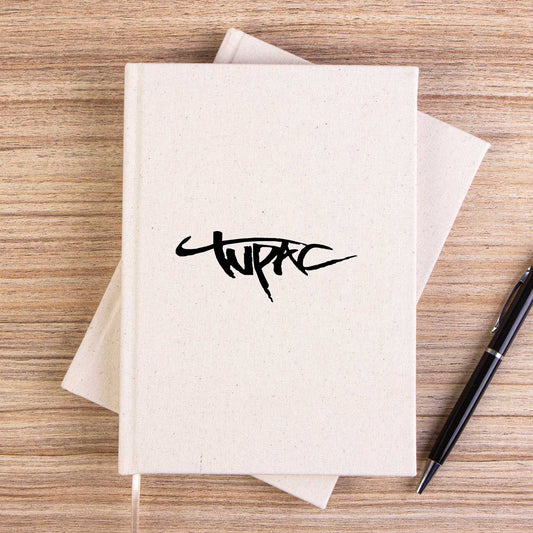 Tupac Logo 2 Çizgisiz Kanvas Defter