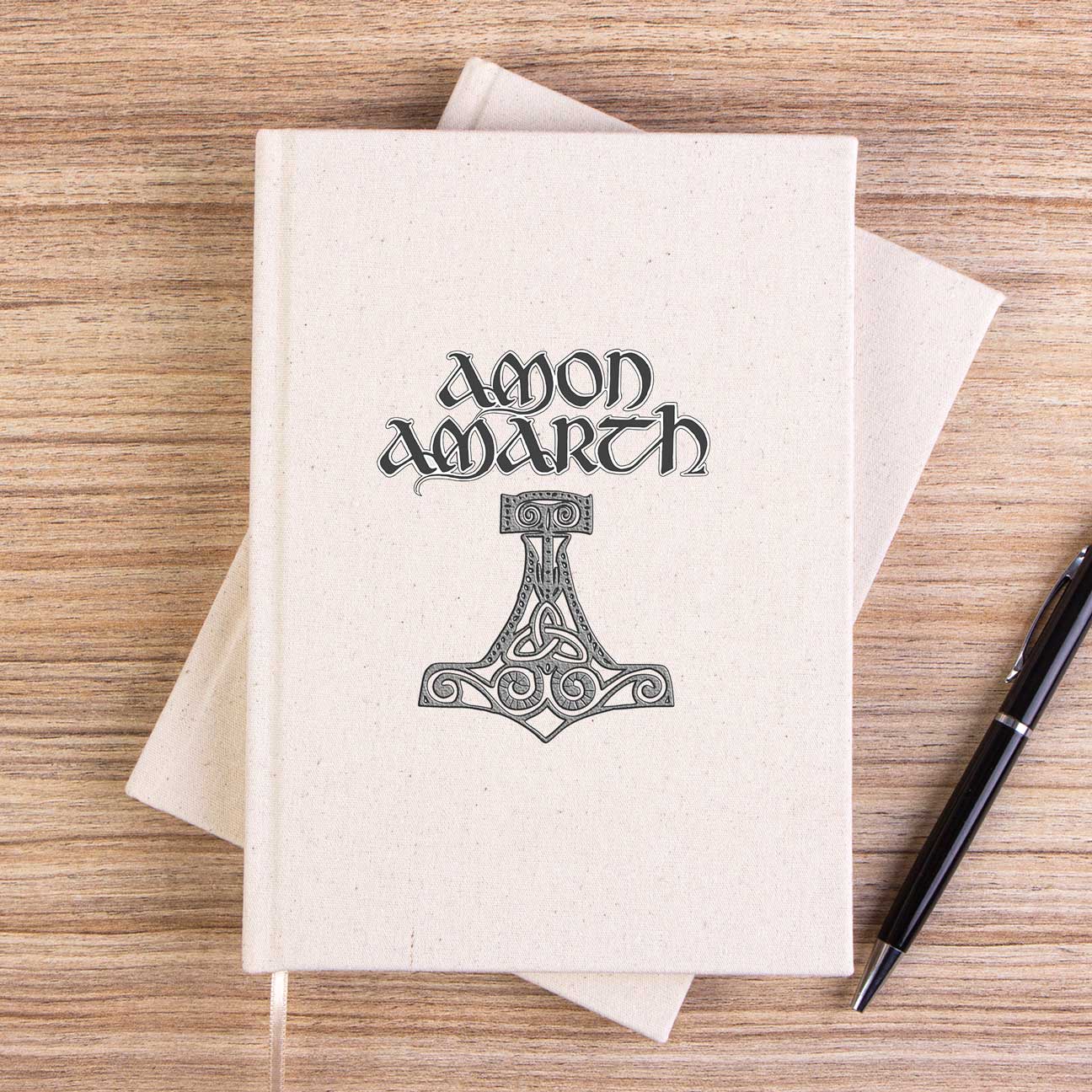 Amon Amarth Mjolnir Çizgisiz Kanvas Defter