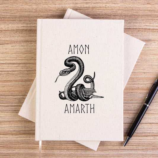 Amon Amarth Snake Çizgisiz Kanvas Defter