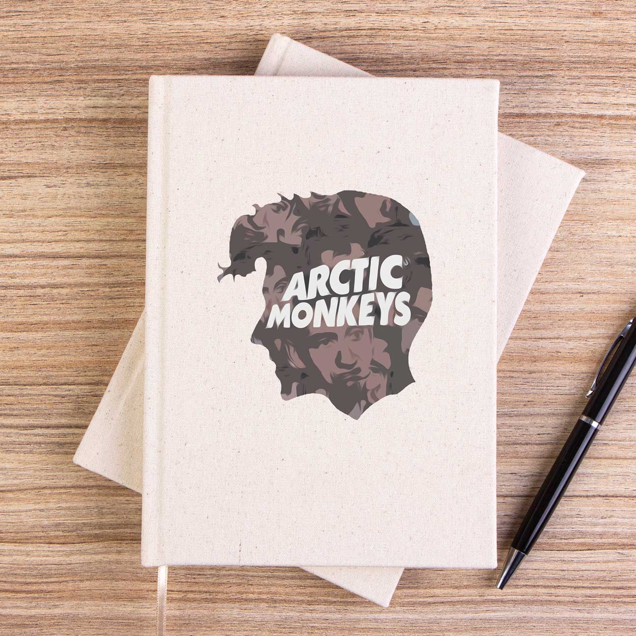 Arctic Monkeys Head Çizgisiz Kanvas Defter