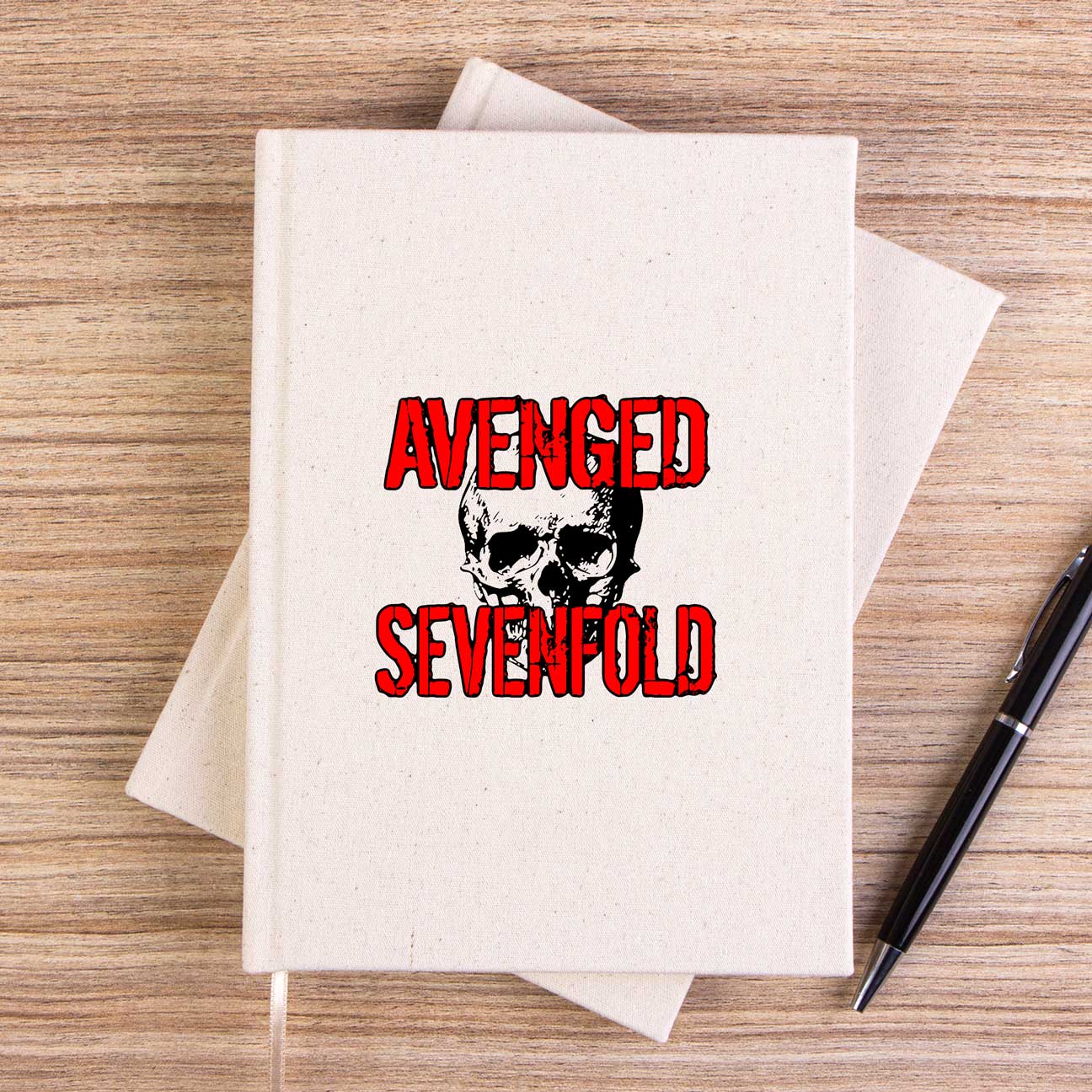 Avenged Sevenfold Skull Çizgisiz Kanvas Defter