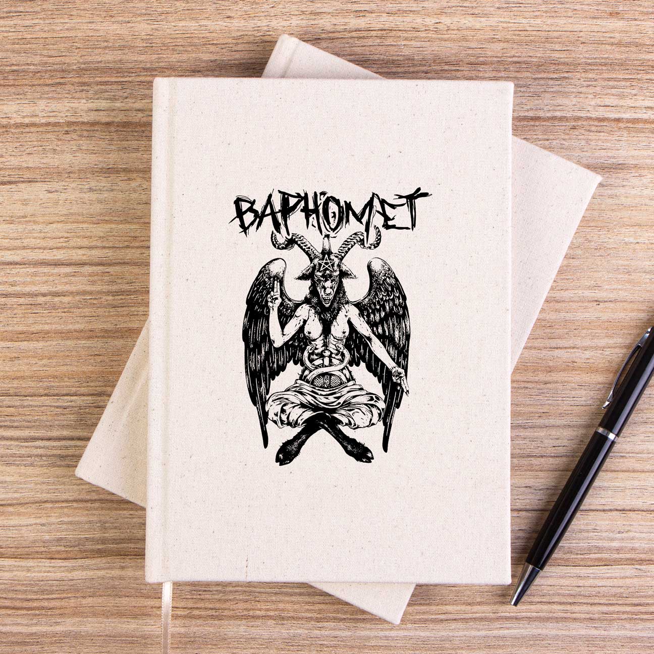 Baphomet Mythological Figure Çizgisiz Kanvas Defter