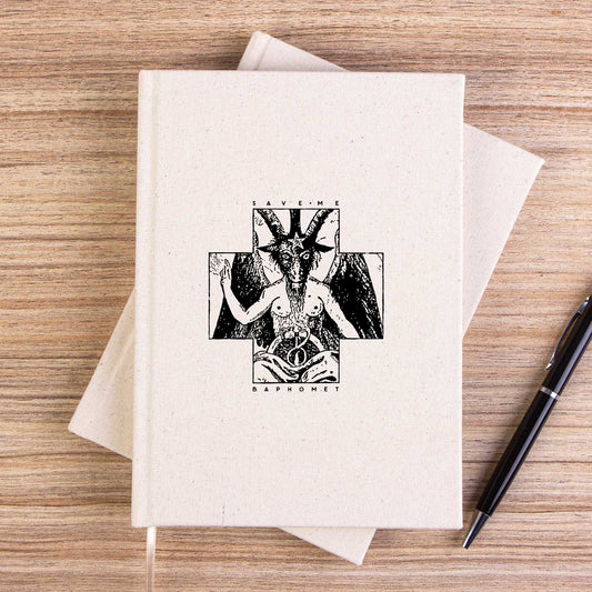 Baphomet Save Me Çizgisiz Kanvas Defter