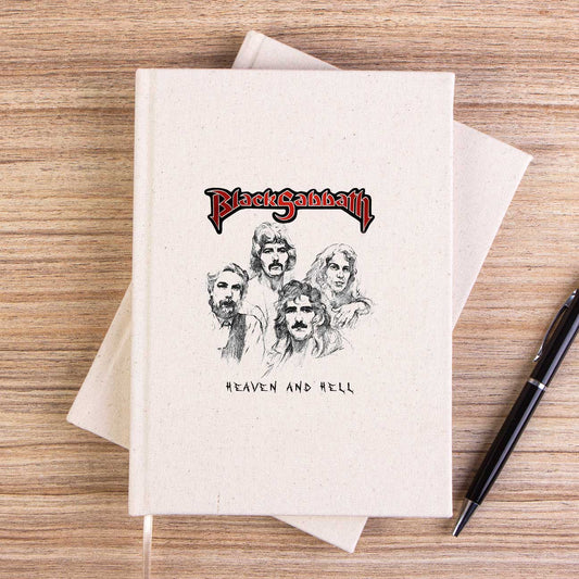 Black Sabbath Heaven And Hell Çizgisiz Kanvas Defter