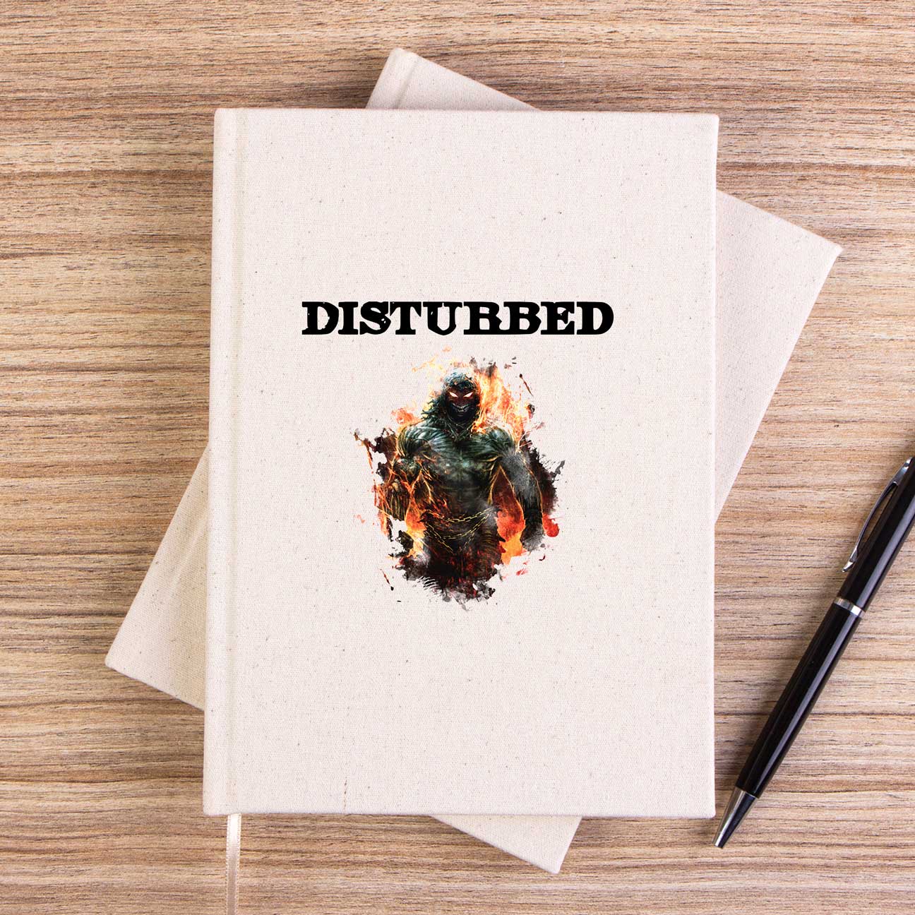 Disturbed Monster Çizgisiz Kanvas Defter