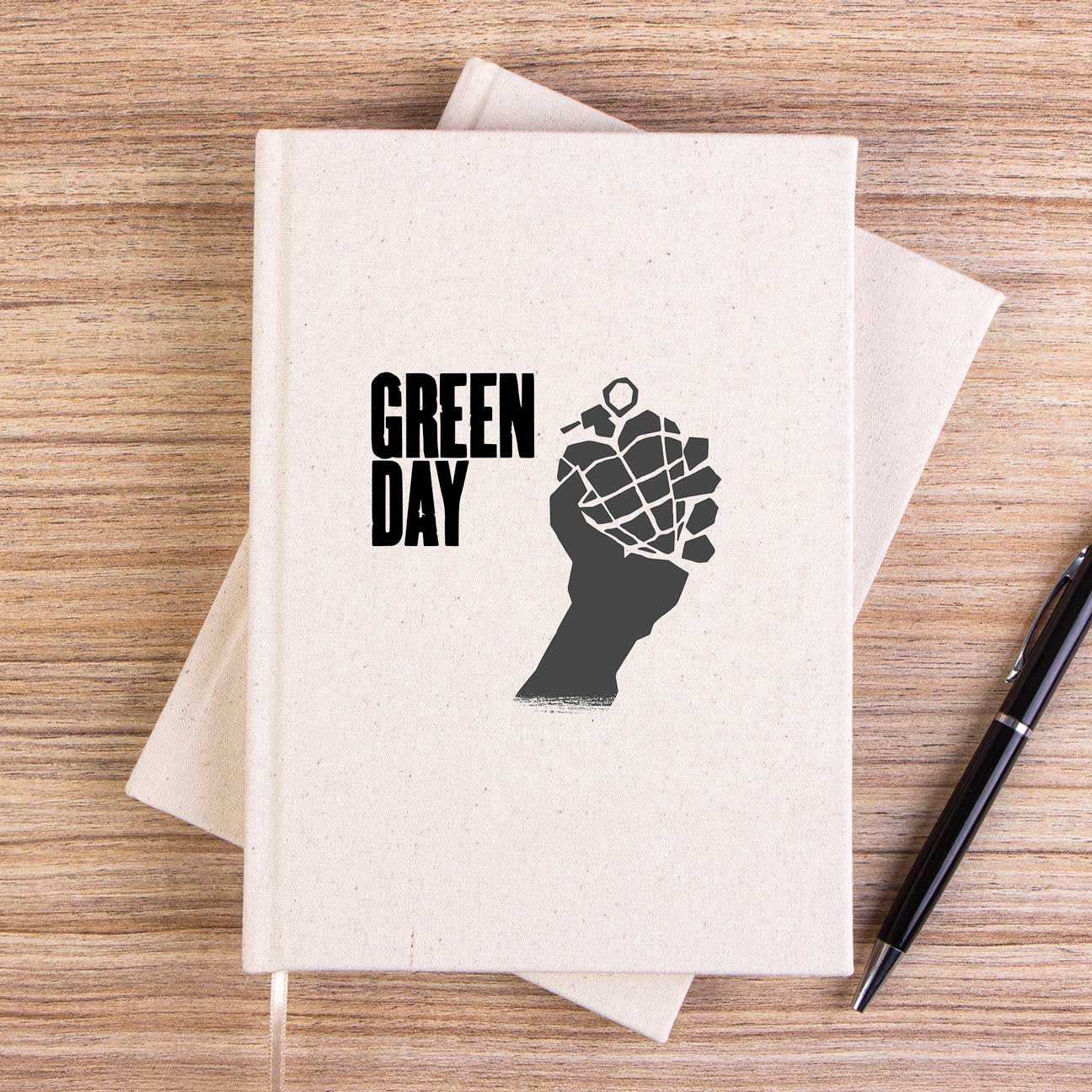 Green Day Bomb 2 Çizgisiz Kanvas Defter