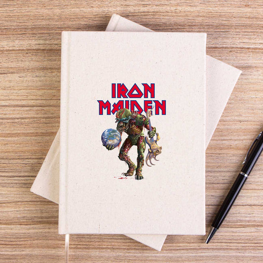 Iron Maiden Monster Guitarist Çizgisiz Kanvas Defter