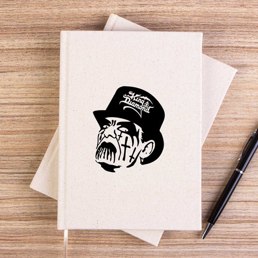 King Diamond Face Çizgisiz Kanvas Defter