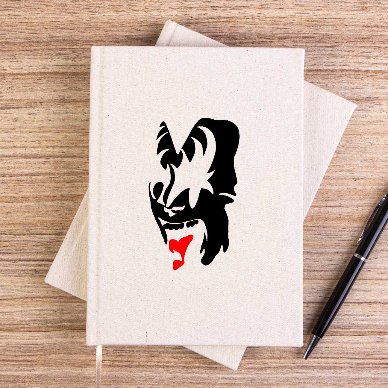 Kiss Face Çizgisiz Kanvas Defter