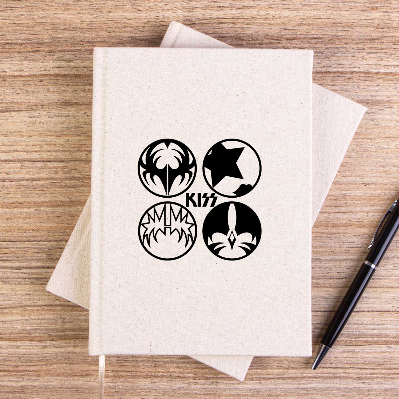 Kiss Figure Çizgisiz Kanvas Defter