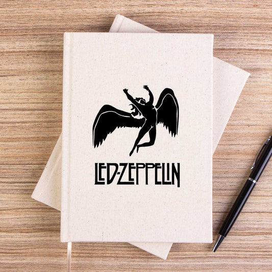 Led Zeppelin Black Angel Çizgisiz Kanvas Defter