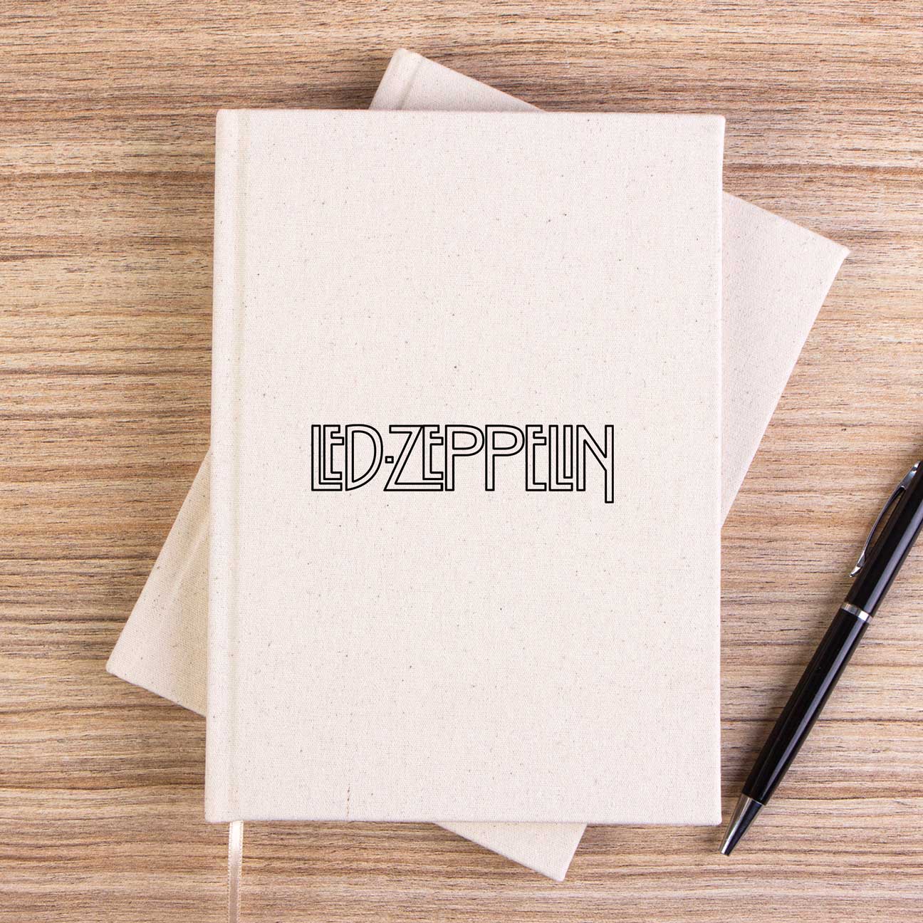 Led Zeppelin Logo 2 Çizgisiz Kanvas Defter