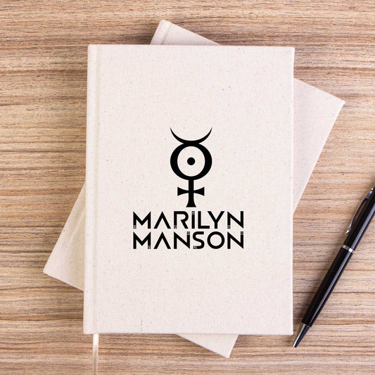 Marilyn Manson Logo 2 Çizgisiz Kanvas Defter