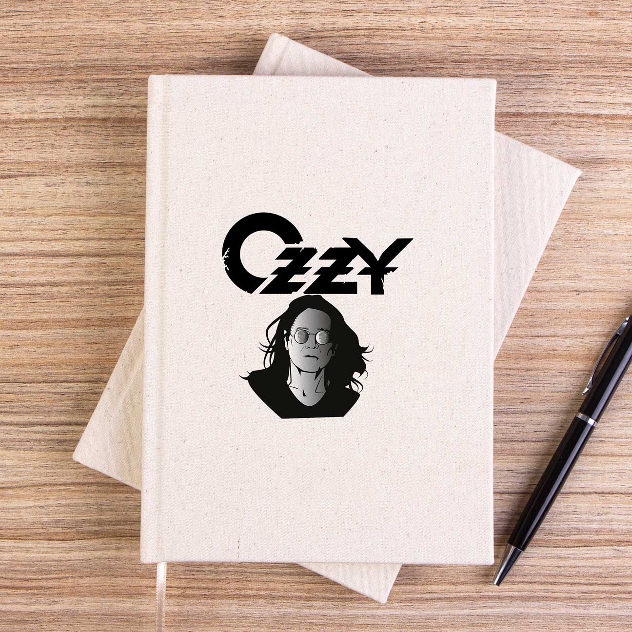 Ozzy Osbounre Head Çizgisiz Kanvas Defter