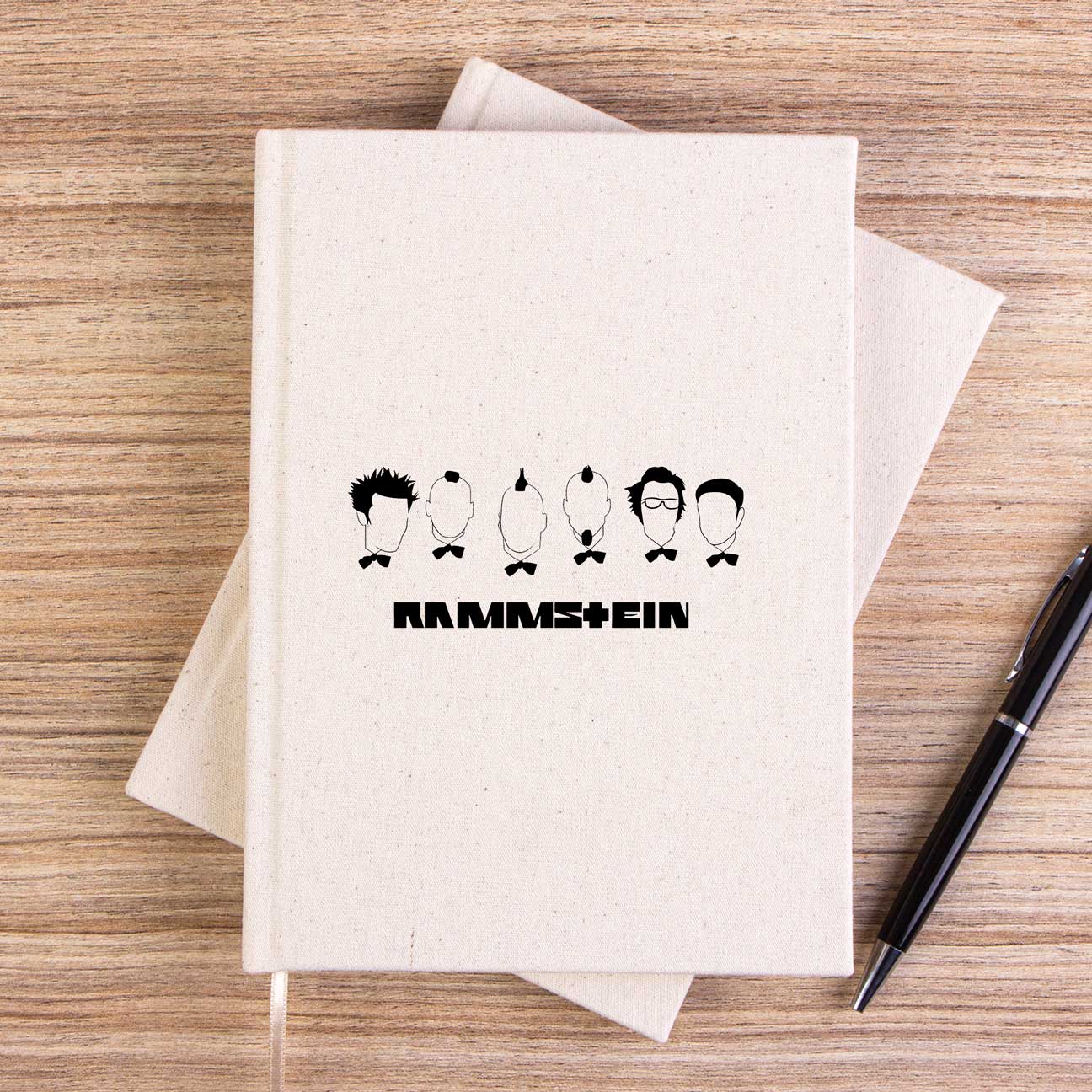 Rammstein Drawing 2 Çizgisiz Kanvas Defter