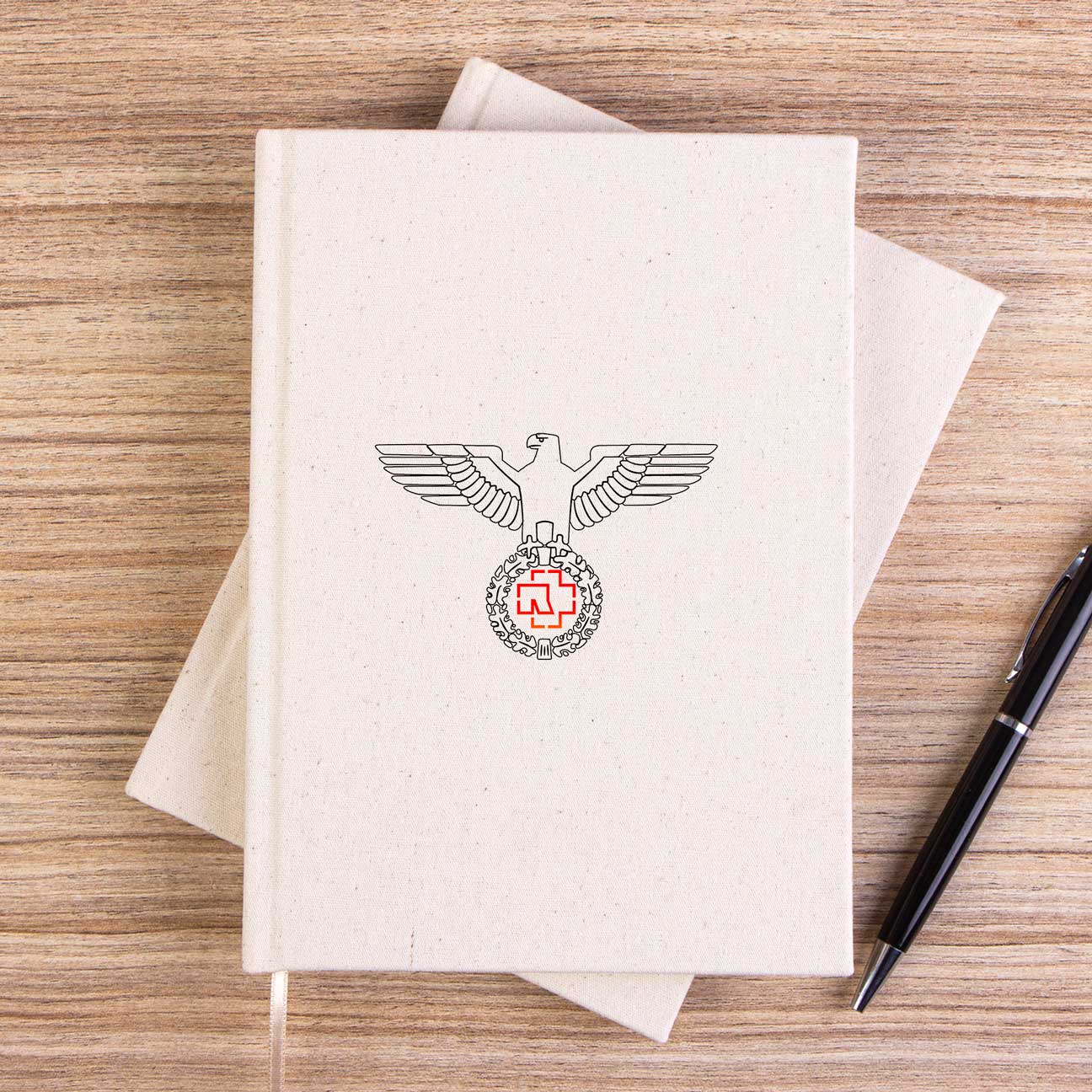 Rammstein Eagle Çizgisiz Kanvas Defter